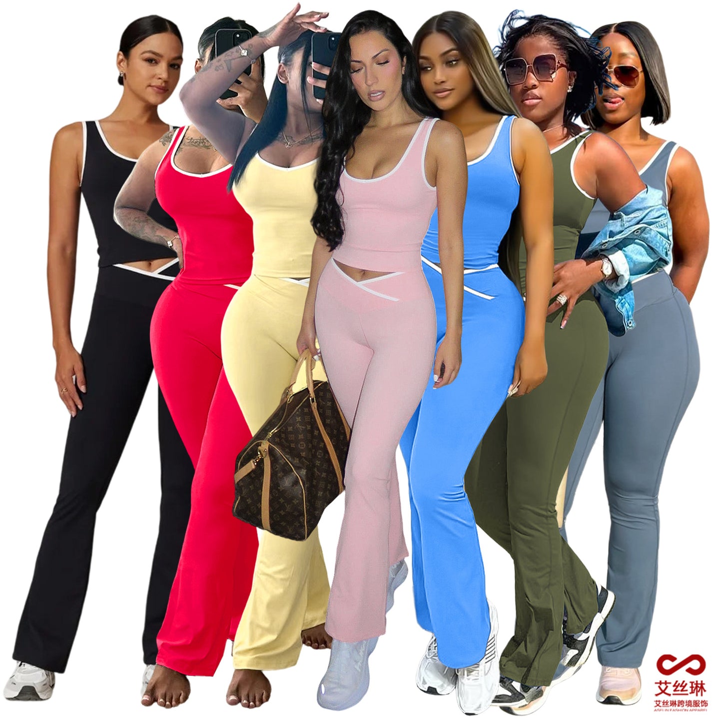 Buttery-Soft High-Waist Flare Yoga Set