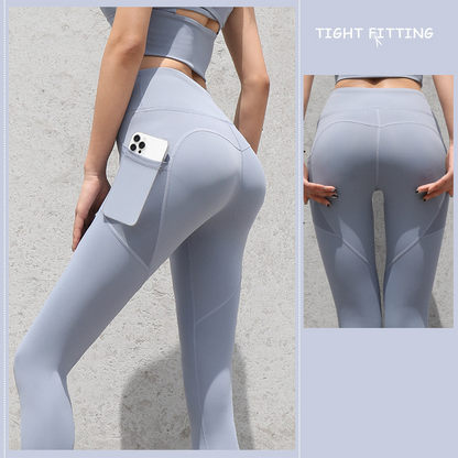 Detail of the wide no-roll waistband