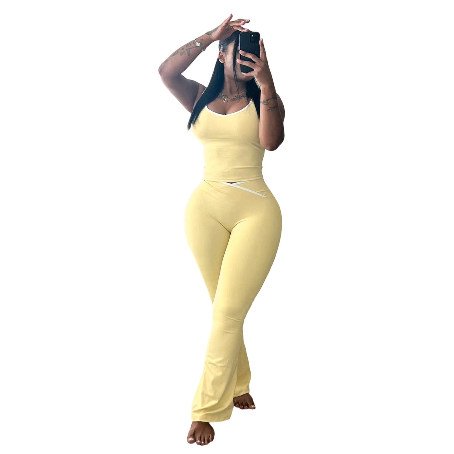 Buttery-Soft High-Waist Flare Yoga Set