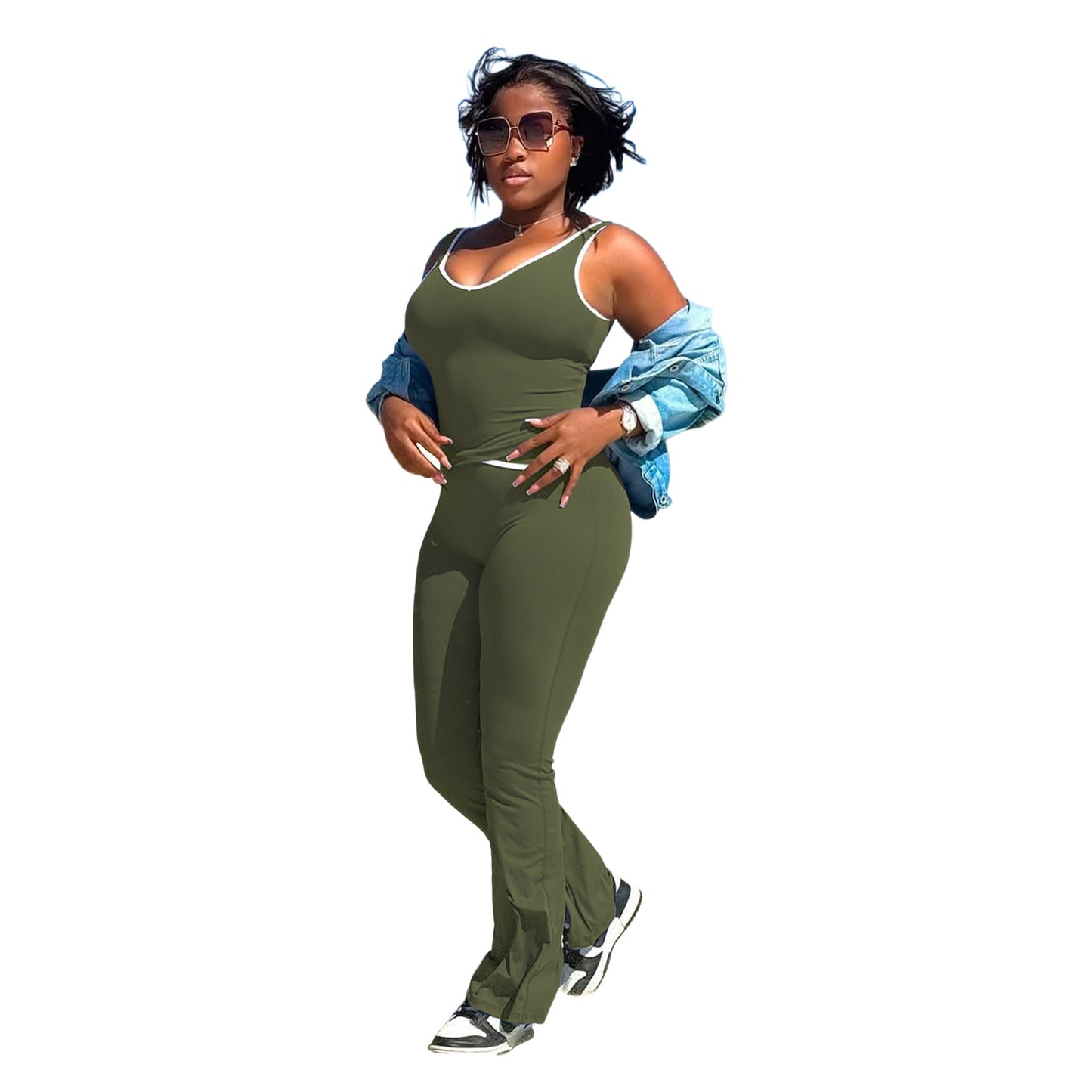 Buttery-Soft High-Waist Flare Yoga Set