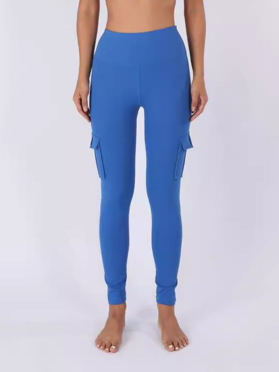 High-Waist Cargo Pocket Yoga Leggings