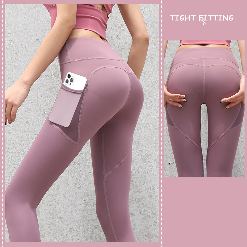 Pocket Compression Legging in Berry