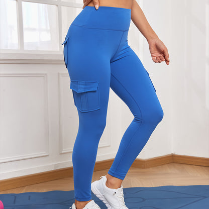 High-Waist Cargo Pocket Yoga Leggings