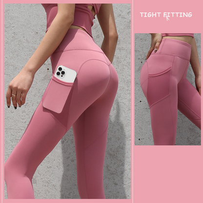 Pocket Compression Legging in Clay
