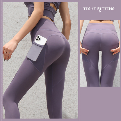 Limberwear Pocket Compression Legging, high-waisted with mesh side pockets
