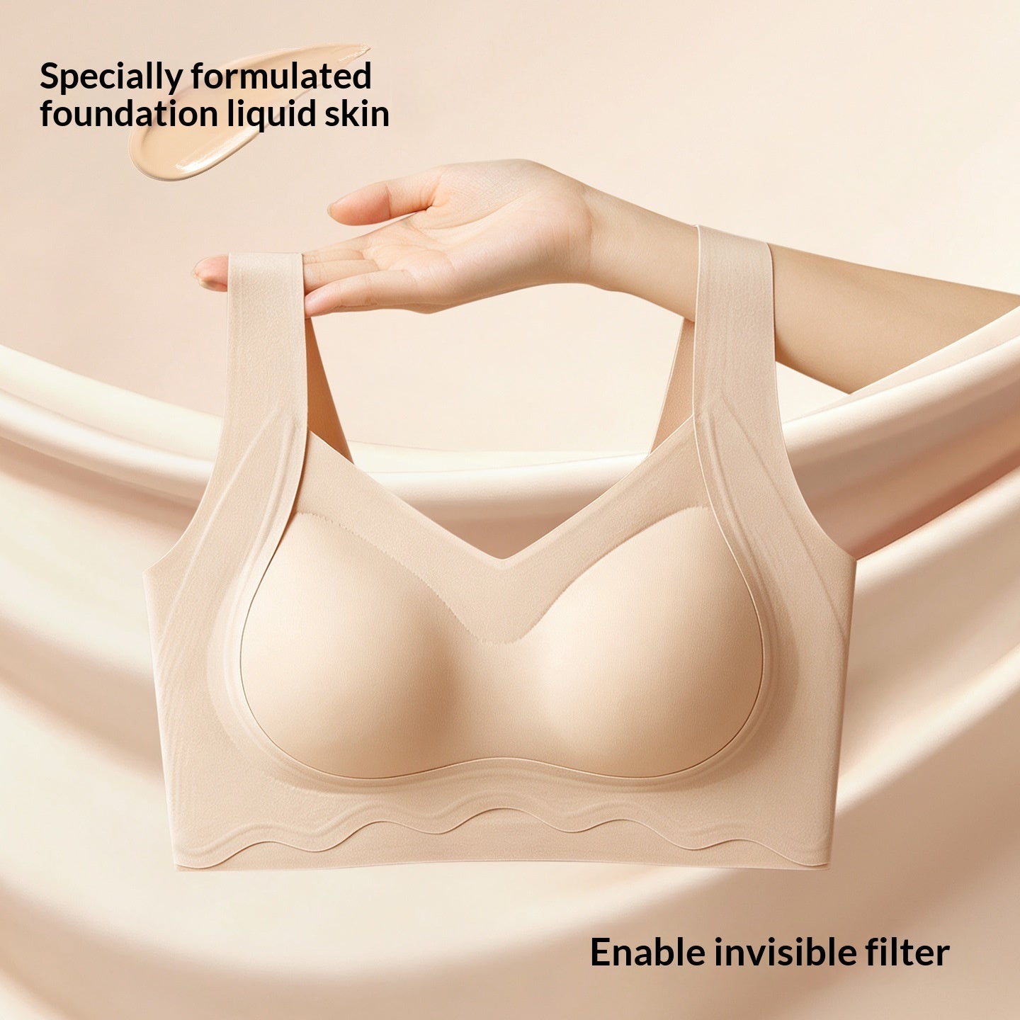 Lift-Up Seamless Sports Bra