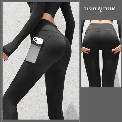 Pocket Compression Legging in Black