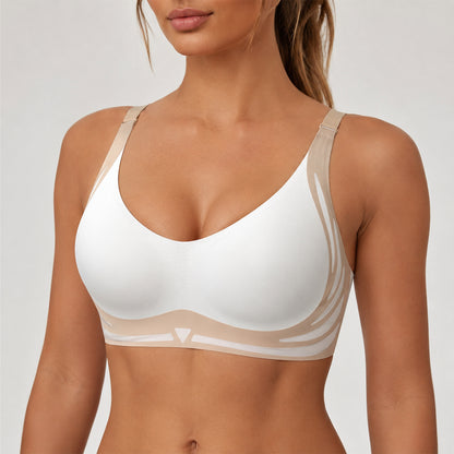 Racerback Stripe Sports Bra